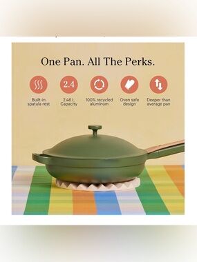 Our Place Pan  2.0 iconic nontoxic 10-in-1 ceramic nonstick All in One Pan